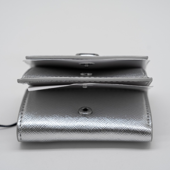 Marc Jacobs mini The Utility Snapshot Wallet Trifold Silver - Picture 5 of 6